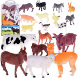 Set de animale de fermă Cal Vacă C&acirc;ine Rață 27ele ZA5069