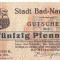 SV * Germania 50 PFENNIG 1917 * NOTGELG * Stadt BAD NAUHEIM +/- AUNC