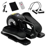 SPORTNOW Elliptic de birou bicicleta eliptica electrica cu telecomanda ecran LCD 12 viteze reglabile 45 x 38 x 25 cm negru | Aosom Romania
