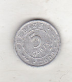 Bnk mnd Belize 5 centi 2000, America de Nord