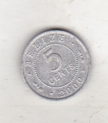bnk mnd Belize 5 centi 2000 foto