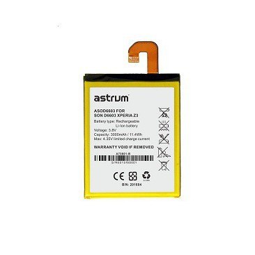 ACUMULATOR SONY D6603 XPERIA Z3, 3000MAH ASTRUM ASOD6603 foto