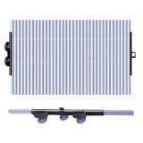 Parasolar Auto Retractabil UV cu Ventuze 46x130cm, Universal, Aluminiu Reflectorizant, Protectie Solara Parbriz, Montare Rapida