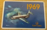 C9 1 - 1969 - Calendar de buzunar - aviatie - reclama TAROM