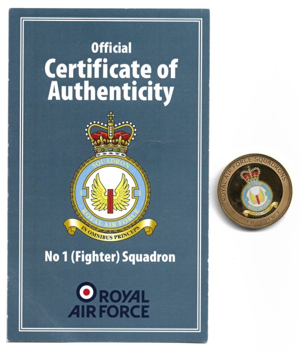 GUERNSEY - 2013 ROYAL AIR FORCE SQUADRANS 2 - Moneda Comemorativa