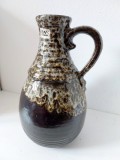 Vaza ceramica mare Bay Keramik 631 30 W. Germany, vintage anii 70, Fat Lava 30cm