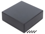 Carcasă universală ABS neagră 125x125x45mm