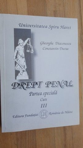 Drept penal Partea speciala Curs 3- Gheorghe Diaconescu, Constantin Duvac