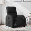 VidaXL Fotoliu rabatabil electric, negru, microfibră 3204918