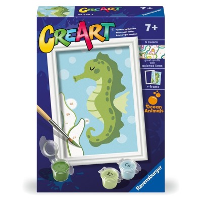 Ravensburger - CreArt pictura pe numere pentru copii calut de mare prietenos foto