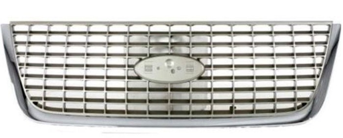 Grila radiator Ford Expedition, 11.2002-10.2006, crom/gri, 2L1Z8200BAA, 328505-2 Model EDDIE