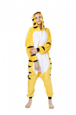 PJM65-292 Pijama intreaga kigurumi, model tigru galben foto