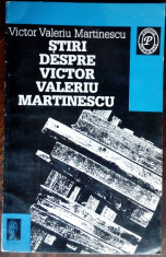 STIRI DESPRE VICTOR VALERIU MARTINESCU (1995, antologie si prefata de ION POP) foto