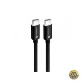 Cablu Date si Incarcare USB-C - USB-C Forcell F-Energy C338 60W 0.25m Negru
