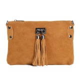 Cumpara ieftin Geanta dama Tianna GT1573, piele intoarsa, cognac