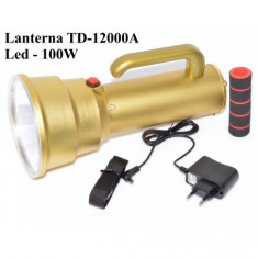 Lanterna led, multifunctionala, 100W, Profesionala, 4000mAh, Acumulator 3,7V