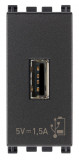 Priza USB tip A 5V 1,5A 1M Vimar Arke gri antracit 19292