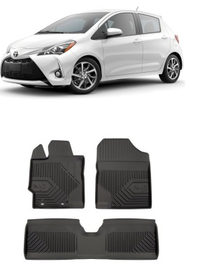 Set Covorase Auto din cauciuc Tavita Premium 3D TOYOTA YARIS III (2011-2019) foto