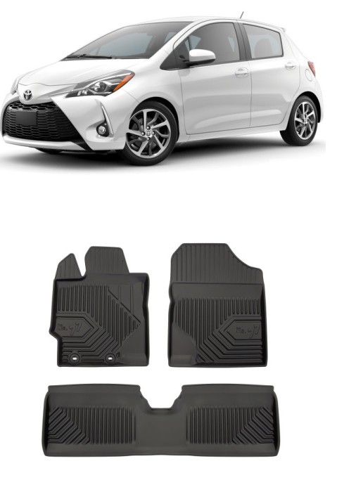 Set Covorase Auto din cauciuc Tavita Premium 3D TOYOTA YARIS III (2011-2019)