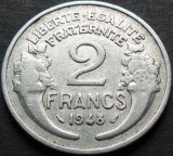 Cumpara ieftin Moneda istorica 2 FRANCI - FRANTA, anul 1948 *cod 3907