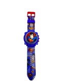 Ceas copii Avengers Superman electronic cu capac rotitor