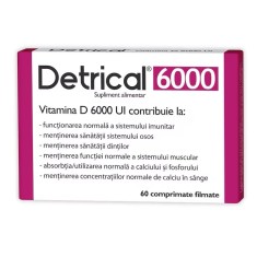 Detrical Vitamina D, 6000 UI, 60 comprimate, Zdrovit