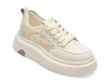 Cumpara ieftin Pantofi sport GRYXX albi, 25388, din material textil si piele naturala