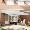 VidaXL Copertină Manual Antracit 5 x 3 m Metal