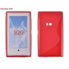 Husa Silicon S-Line Rosie pentru Nokia Lumia 920, Protectie Premium