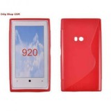 Husa Silicon S-Line Rosie pentru Nokia Lumia 920, Protectie Premium