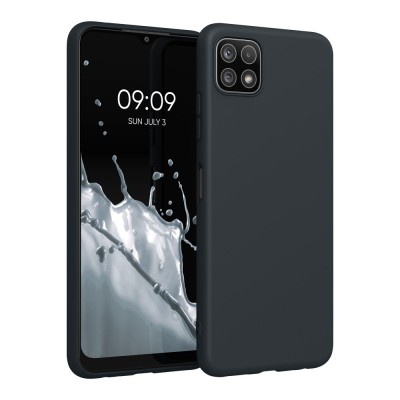 Husa pentru Samsung Galaxy A22 5G, Silicon, Negru, 55245.186, kwmobile foto