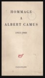 Hommage a Albert Camus 1913-1960