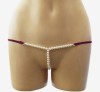 Micro Bikini Sexy cu Perle si Inele Violet S/M Mokko Toys - Lenjerie Intima Erotica