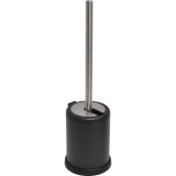 Perie Toaletă Metalică Capac Pliabil &ndash; Negru Compoziție Metal + Pvc