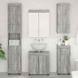 vidaXL Set de mobilier pentru baie TULUM Gri Sonoma Lemn compozit 3398060