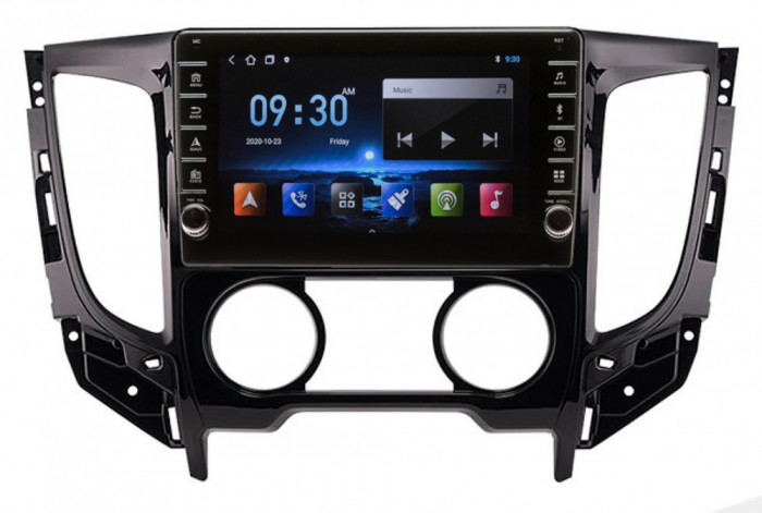 Navigatie Mitsubishi L200 AUTONAV Android GPS Dedicata, Model PRO 64GB Stocare, 4GB DDR3 RAM, Display 8&quot;, WiFi, 2 x USB, Bluetooth, 4G, Octa-Core 8 x