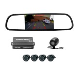 Set senzori de parcare cu camera video și ecran &icirc;n oglinda retrovizoare - Carguard