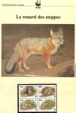 Cumpara ieftin K&acirc;rg&acirc;zstan 1999 - Vulpea Corsac, Set WWF,4 poze, MNH, (vezi descrierea), Nestampilat