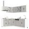 vidaXL Set de dulapuri de bucătărie 11 piese &bdquo;Lucca&rdquo; lemn Sonoma gri 3314897