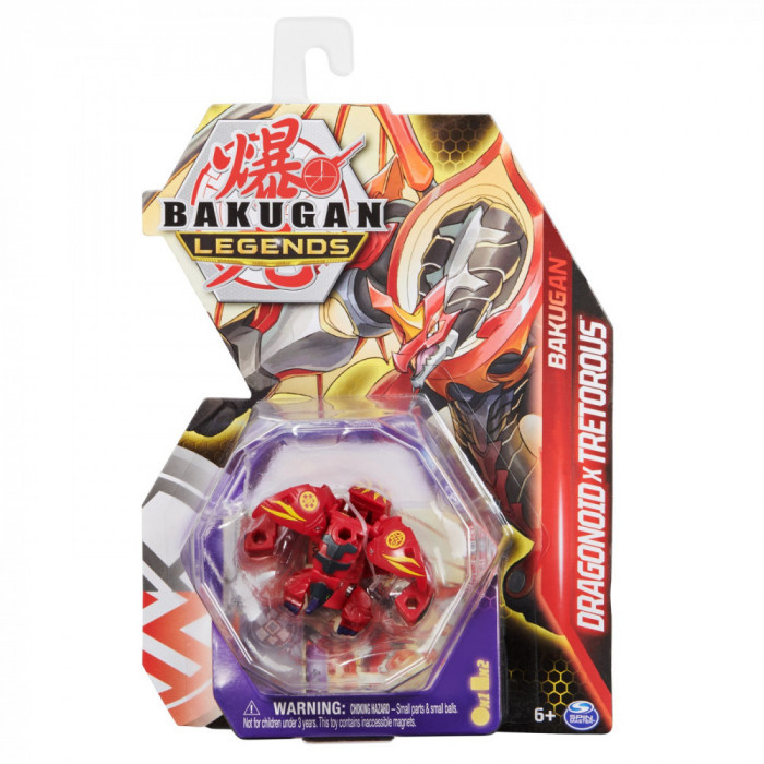 Figurina Bakugan Legends - Dragonoid Tretorous rosu