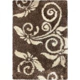 Cumpara ieftin Covor Model Fantasy 12519-98, Marime 80 x 150 cm, Maro, Inaltime Fir 30 mm, Antialergic, Polipropilena, Living, Dormitor, Sufragerie, Birou