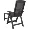 Sezlong, antracit, plastic - 4