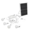 Sistem pentru iluminat cu 4 becuri LED, panou solar 9V/12W si 1xUSB incarcare
