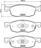BREMBO P 83 185 PRIME LINE set placute frana,frana disc