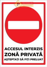 Indicator pentru zona privata foto