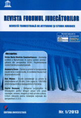 Revista Forumul Judecatorilor - nr. 1 2013 foto