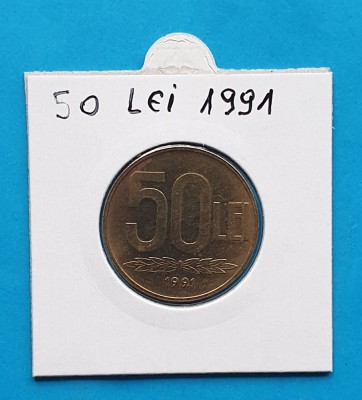 Moneda 50 Lei 1991 - in stare foarte buna foto