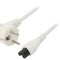 Cablu Alimentare 3x0,75mm2 cu Ștecăr &icirc;n Unghi și Conector IEC C5