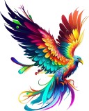 Cumpara ieftin Sticker Auto, Pasarea Phoenix, 30 cm, 12242ST, Oem
