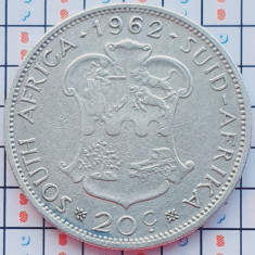 Africa de Sud 20 cents 1962 (1st decimal series) argint - km 61 - A031